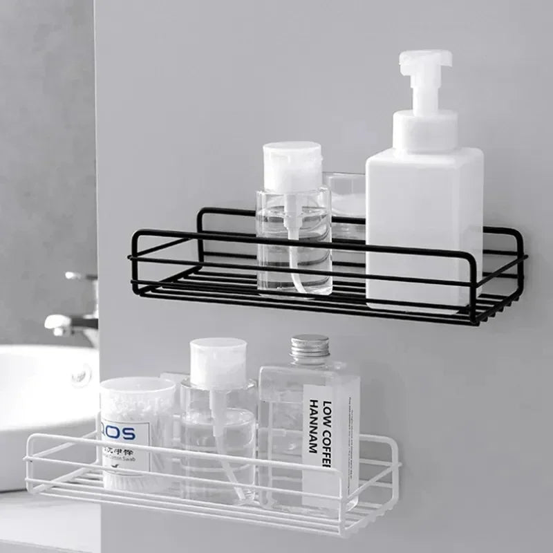 étagère murale de rangement pour cosmétiques et shampoing - vue 3 sur 10