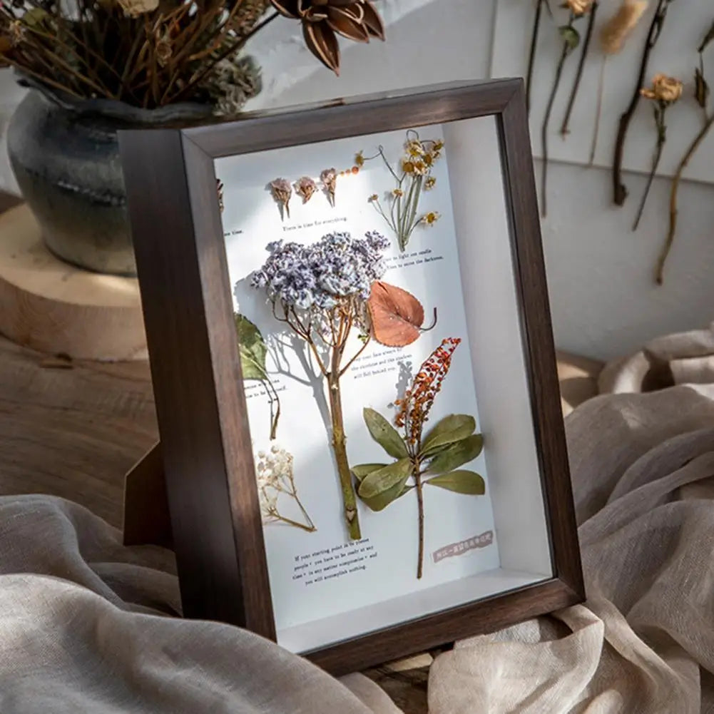 cadre 3d pour fleurs séchées ornement de bureau décor naturel - vue 3 sur 10