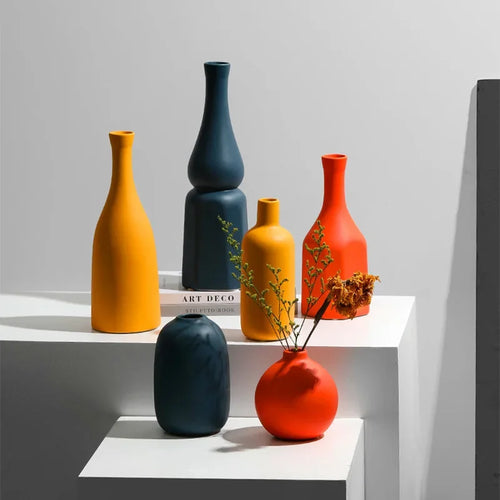 vase en céramique nordique pour décoration intérieure ou cadeau - vue 4 sur 12