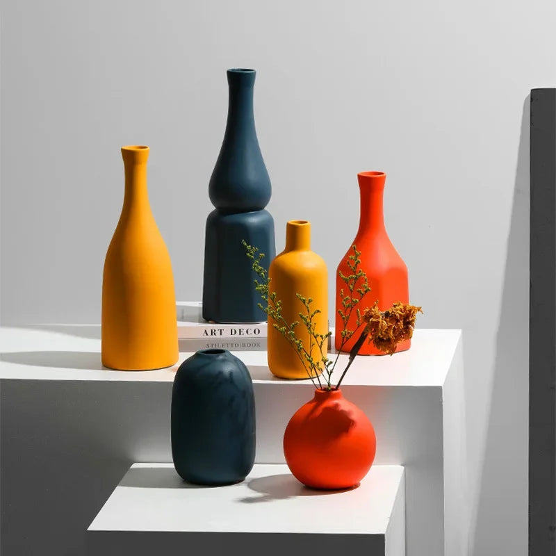 vase en céramique nordique pour décoration intérieure ou cadeau - vue 3 sur 12