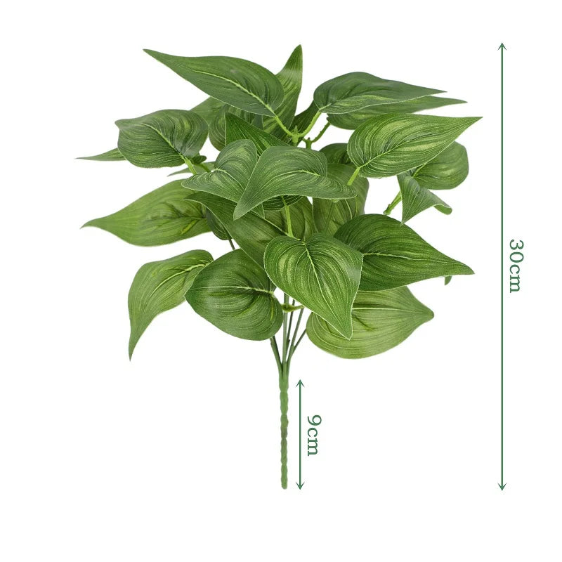 feuilles de bambou artificielles en soie pour décoration élégante - vue 12 sur 32
