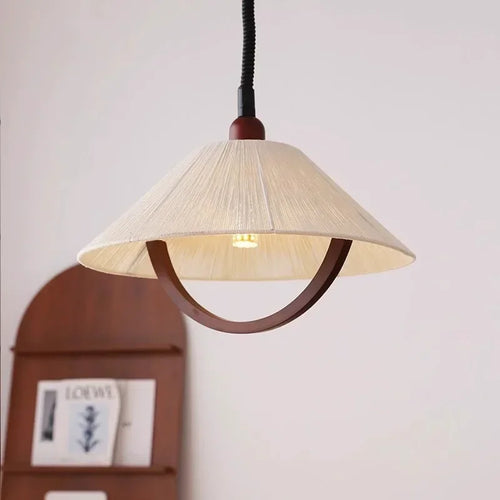 suspension rétractable en coton et bois pour intérieur - vue 2 sur 7