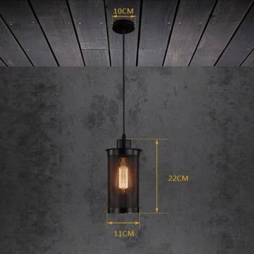 suspension vintage en fer pour café bar et balcon - vue 4 sur 6