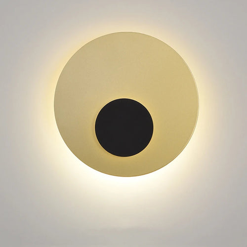 applique murale led lune dorée style nordique décoratif - vue 2 sur 8