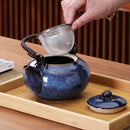 Service japonais kung fu théière céramique filtre individuel