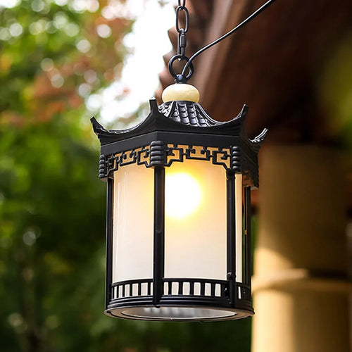 plafonnier d'extérieur vintage pour jardin balcon et terrasse - vue 11 sur 10