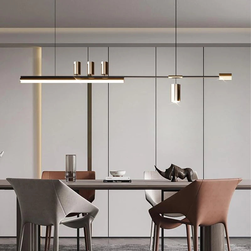 lustre moderne suspendu lumineux pour décoration intérieure - vue 2 sur 10