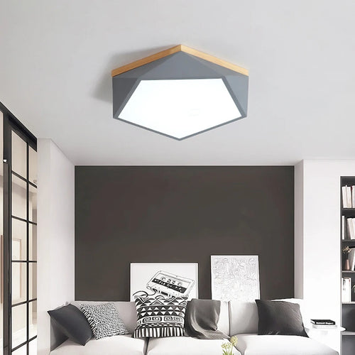 plafonniers led géométriques simples et modernes pour éclairage - vue 6 sur 16