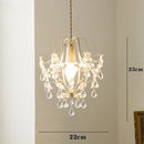 suspension rétro en cristal forme goutte d'eau pour décoration élégante