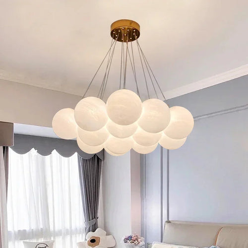 suspension en verre boule design moderne pour décoration intérieure - vue 3 sur 9