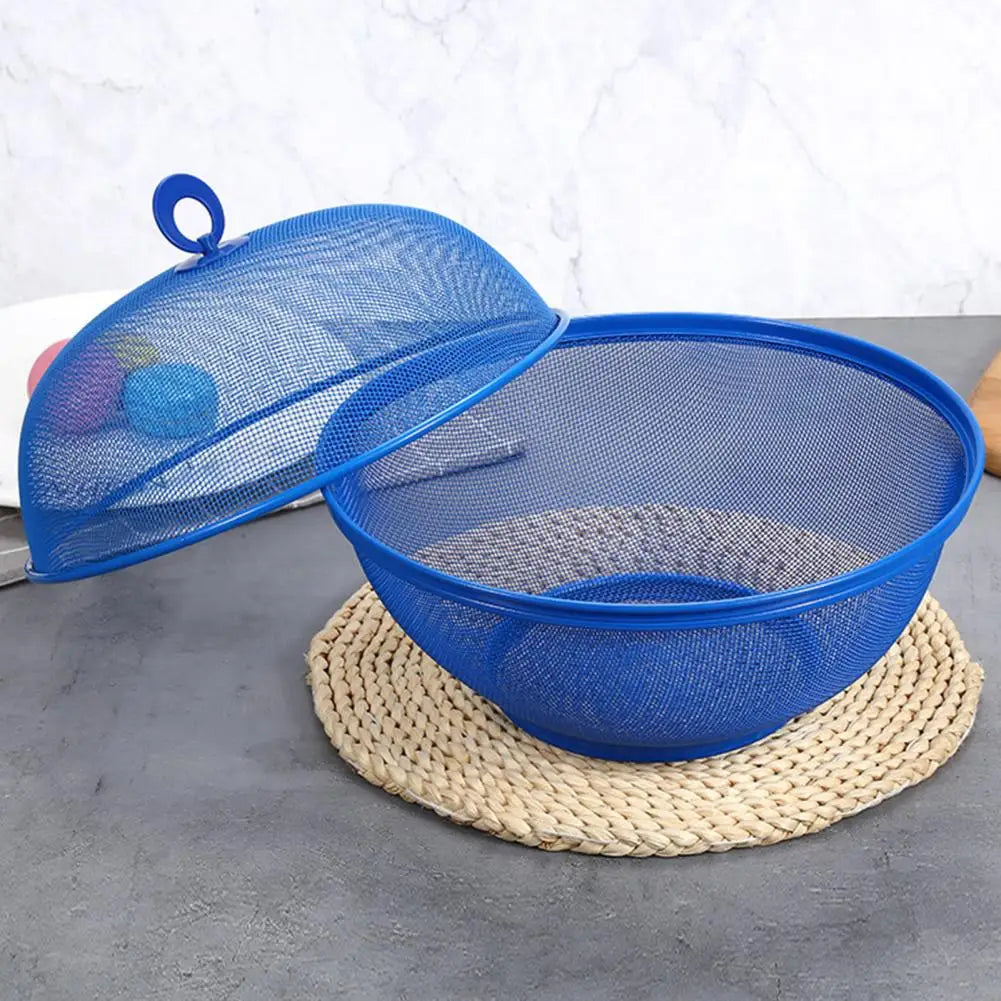 panier à fruits en maille avec couvercle anti mouches en inox - vue 5 sur 12