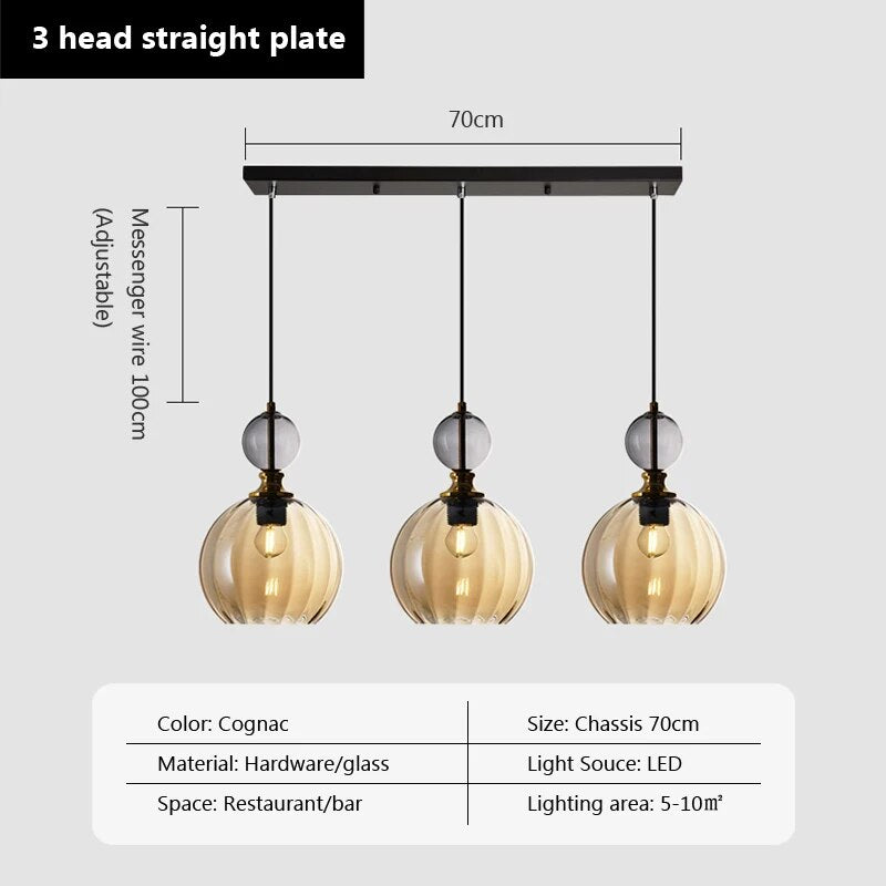 suspension bonbon verre luminaire déco maison - vue 14 sur 14