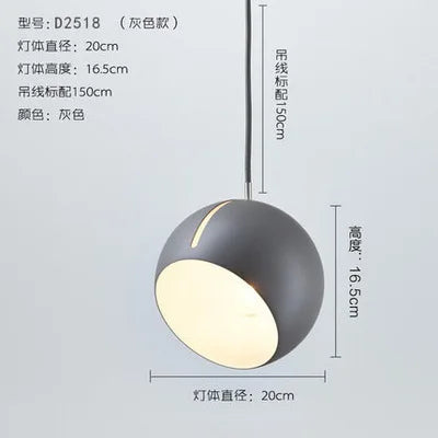 suspension moderne nordique en fer pour intérieur - vue 11 sur 11