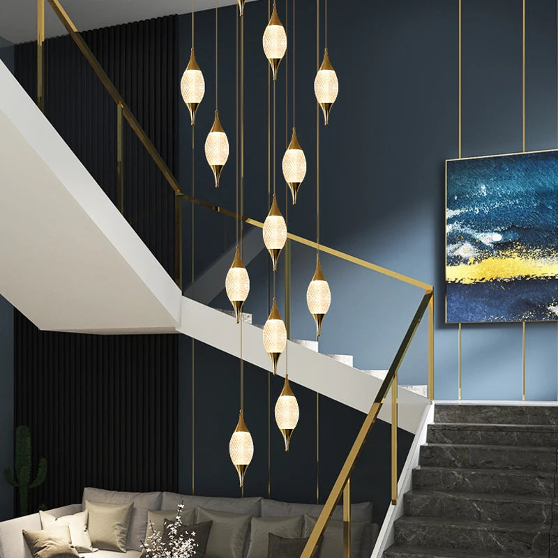 lustre moderne pour décoration d'hôtel et restaurant - vue 3 sur 12