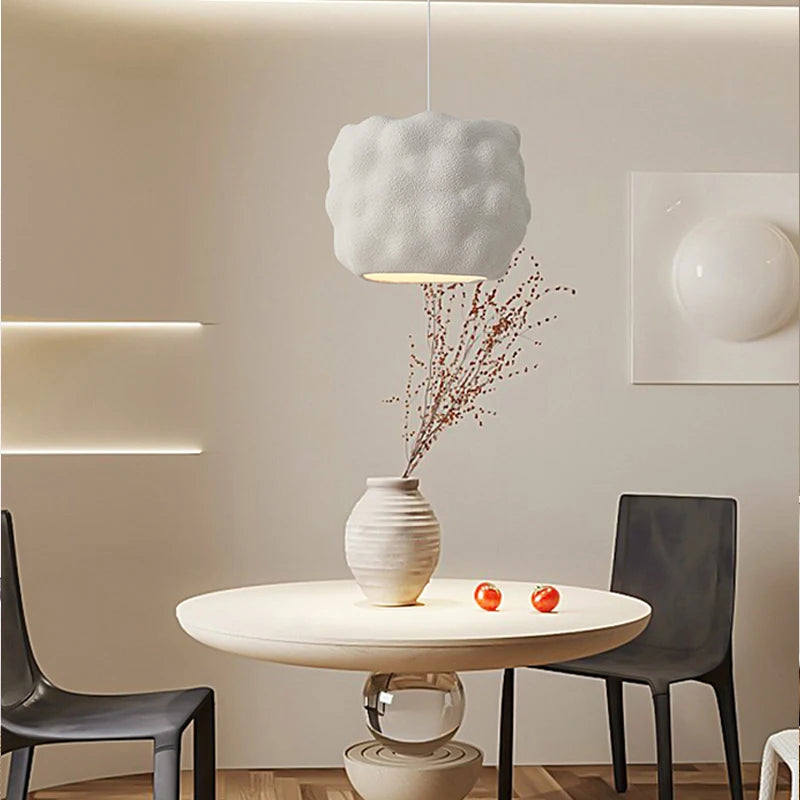 suspension led design wabi sabi nordique japonais décoratif - vue 4 sur 11