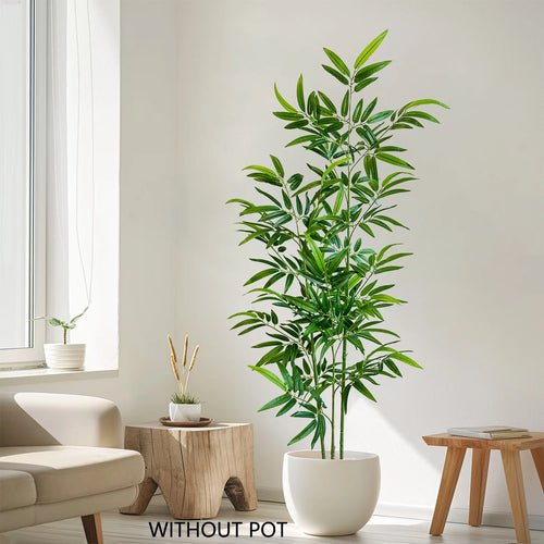 lot de 3 branches de bambou artificielles pour décoration intérieure festive - vue 3 sur 10