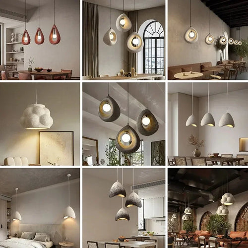lustre led japonais créatif pour décoration intérieure artistique - vue 6 sur 18
