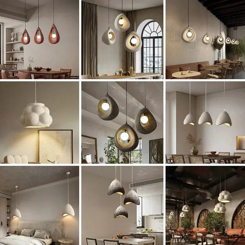 lustre led japonais créatif pour décoration intérieure artistique - vue 6 sur 18