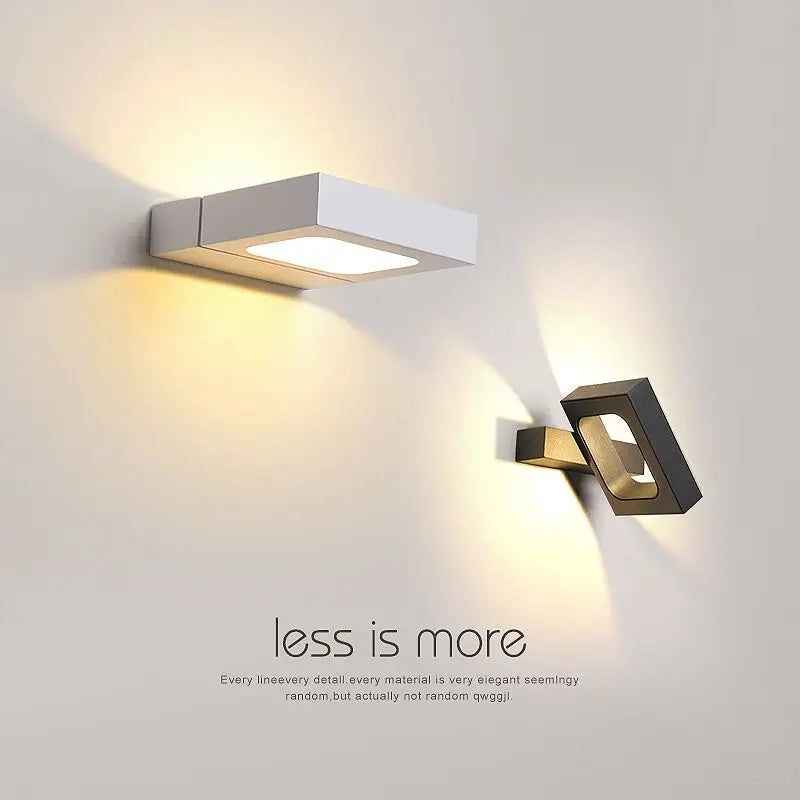 Modern Minimalist LED Wall Lamps, Aluminum Lighting, Home Decoration, Bedroom, Living Room, Aisle, Corridor, Lights - vue 1 sur 8