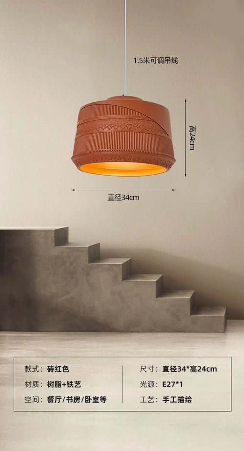 suspension design romantique rétro wabi-sabi pour restaurant et café
