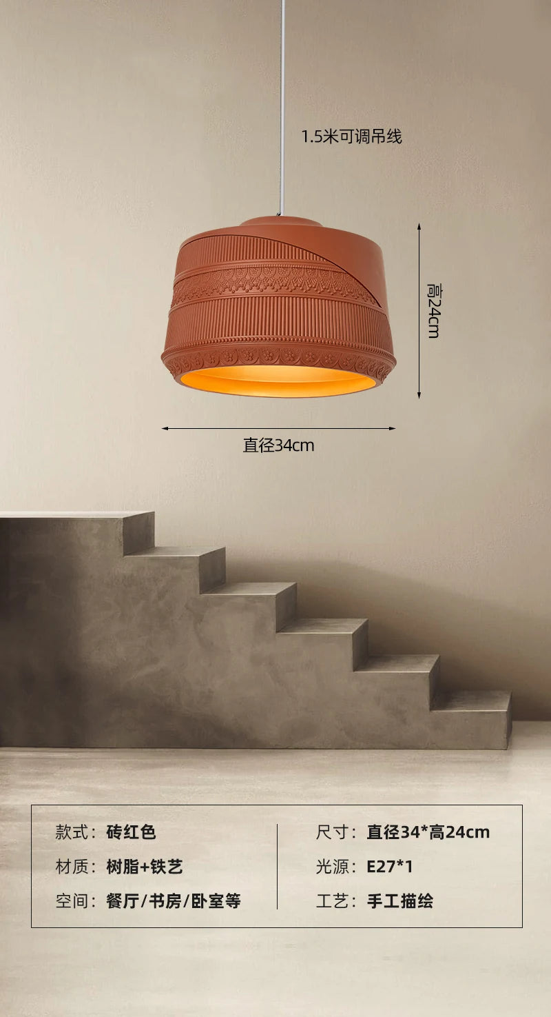suspension design romantique rétro wabi-sabi pour restaurant et café