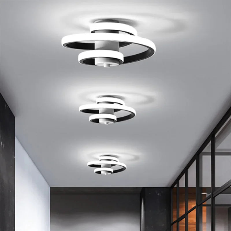 plafonnier à led moderne pour éclairage intérieur design nordique - vue 8 sur 8