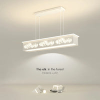 lustre led minimaliste rondin moderne romantique pour restaurant