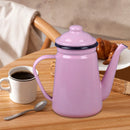 Cafetiere emaillee vintage avec poignee resistante 11l