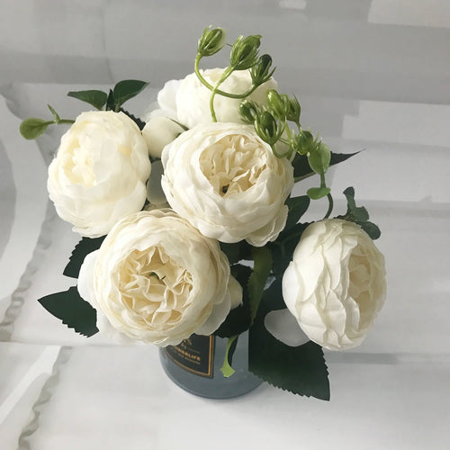 bouquet de pivoines artificielles pour décoration de mariage intérieur - vue 16 sur 17