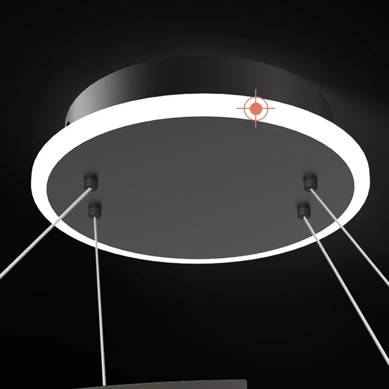 Lustre Décoration d'intérieur moderne salle à manger lumières éclairage intérieur - vue 6 sur 7