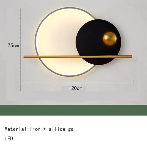 applique murale led minimaliste avec anneau pour restaurant - vue 15 sur 15