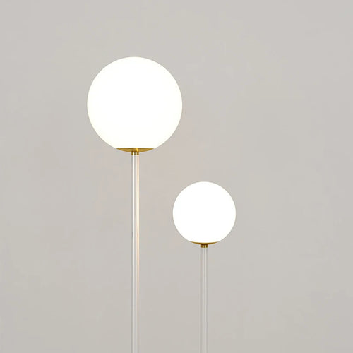 lampadaire en métal avec 3 gradations verre simple - vue 6 sur 9