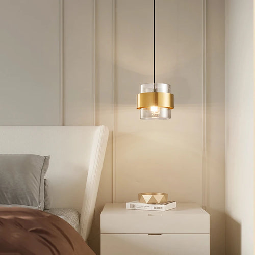 suspension nordiques de luxe en cuivre et verre - vue 5 sur 8