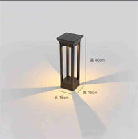 lampe solaire d'extérieur en aluminium pour éclairage de jardin