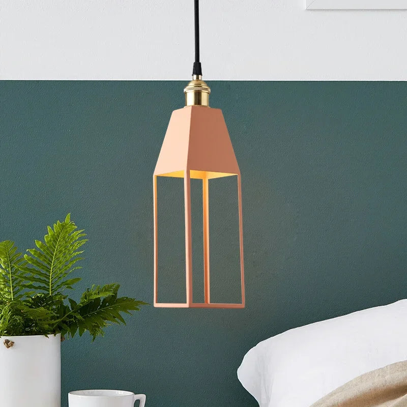 Modern Pendant Lamp Creative Nordic Style Macaron E27 Hanging Dining Living Bedroom Bedside Bar Table Kitchen Island Decor Light - vue 3 sur 12