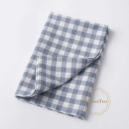 Serviette de table coton vichy petits carreaux cuisine