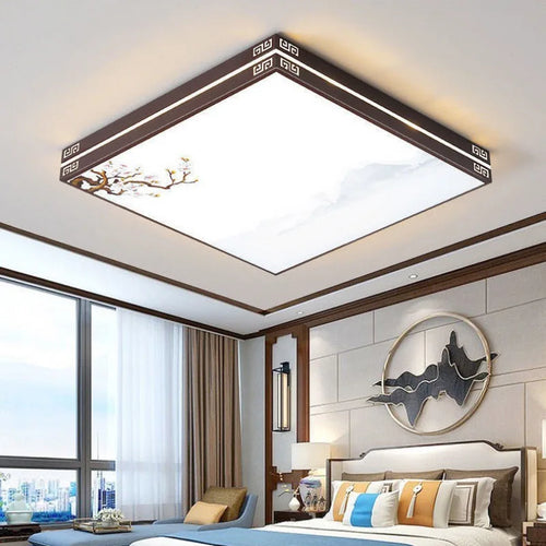 lustre rectangulaire à led pour éclairage intérieur moderne - vue 2 sur 14