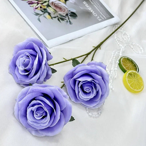 branches de roses artificielles en soie pour décoration élégante - vue 18 sur 40