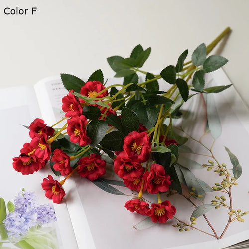 fleurs de roses artificielles en soie pour mariage et décoration - vue 8 sur 13