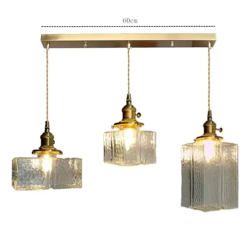 suspension rétro en verre lampe à led créative pour éclairage vintage - vue 7 sur 10