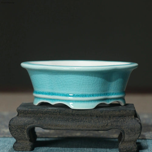 pot de fleur créatif en céramique émaillée pour décoration intérieure - vue 5 sur 14