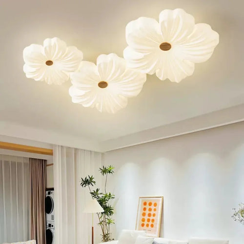 plafonnier moderne à leds en forme de fleur pour décoration intérieure - vue 2 sur 12