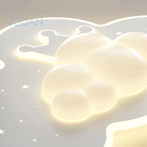 plafonnier nuage romantique pour chambre d'enfant ou bébé - vue 5 sur 7