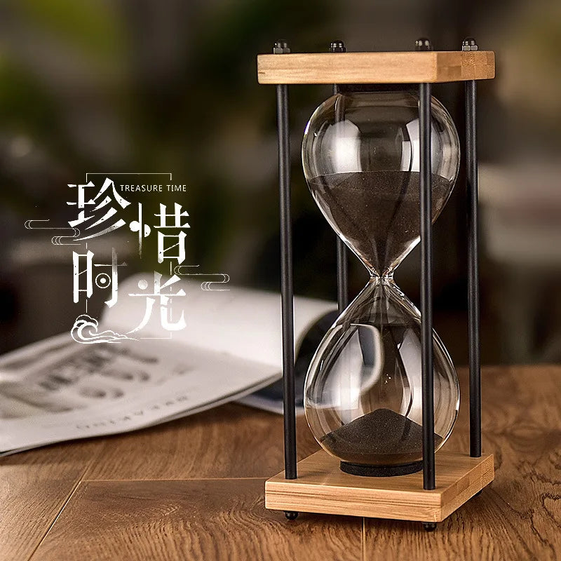 sablier en verre antichute pour enfants 30 minutes style rétro - vue 1 sur 17
