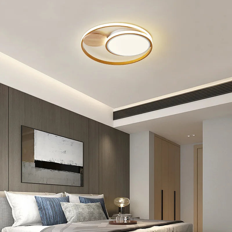 plafonnier led nordique simple créatif 2 styles atmosphère chaude - vue 6 sur 8