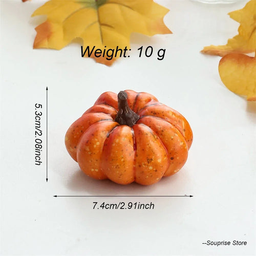 citrouilles décoratives en mousse pour décorations dHalloween et automne - vue 12 sur 22