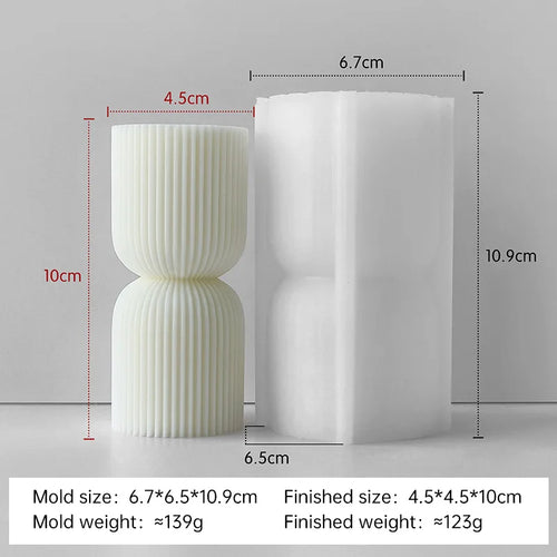 moule en silicone pour bougies aromatiques cylindriques fait main - vue 16 sur 20