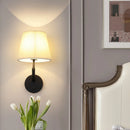 applique murale vintage américaine avec interrupteur led plissée