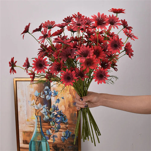 fleurs artificielles marguerites pour décoration mariage et bricolage - vue 13 sur 13