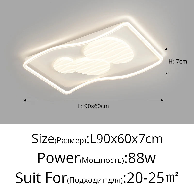 plafonnier moderne rectangulaire pour éclairage intérieur et extérieur - vue 10 sur 10